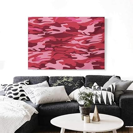 Amazon Com Camo Canvas Print Wall Art Camouflage Texture Design