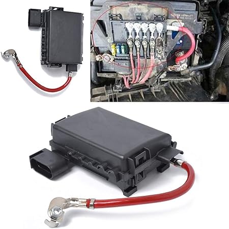 Amazon Gzyf 車用 ヒューズボックス バッテリー ターミナル ヒューズホルダー 対応車種 フォルクスワーゲン Volkswagen Jetta Golf Mk4 Beetle 1999 04 バッテリーターミナル 車 バイク