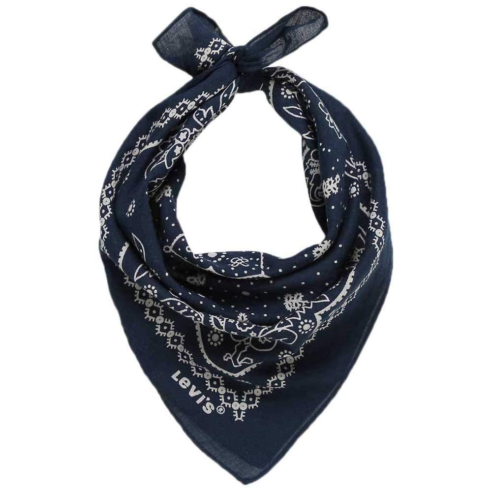 Levi's Men's Paisley Bandana Shawl, Blue (Navy Blue), One Size
