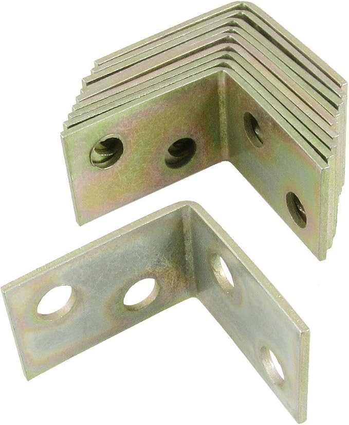 Lot de 10 équerres de fixation pour étagère Angle droit Métal ...