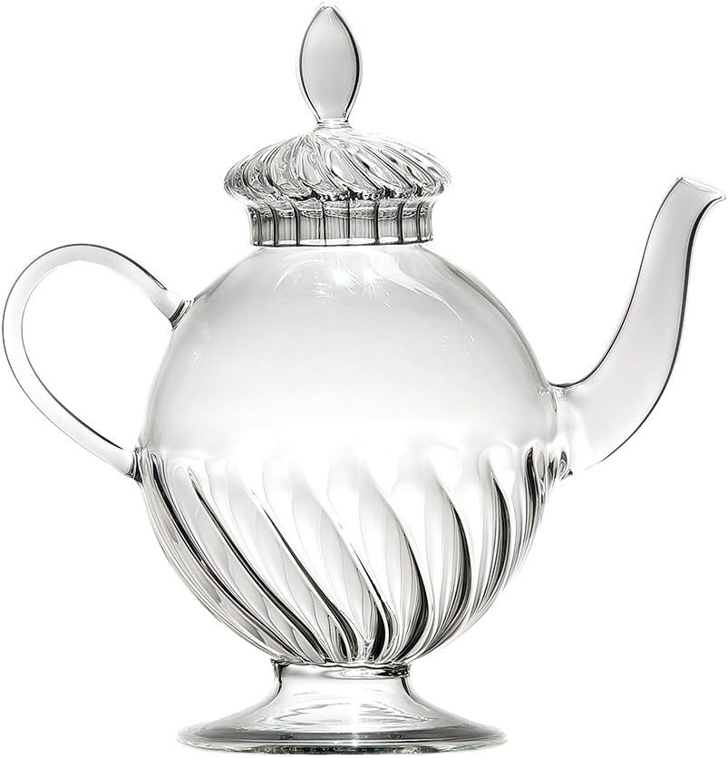 Gabriela Seres 12584 "Arabesque teapot – Glass, clear, 31 x 19 x 25 cm