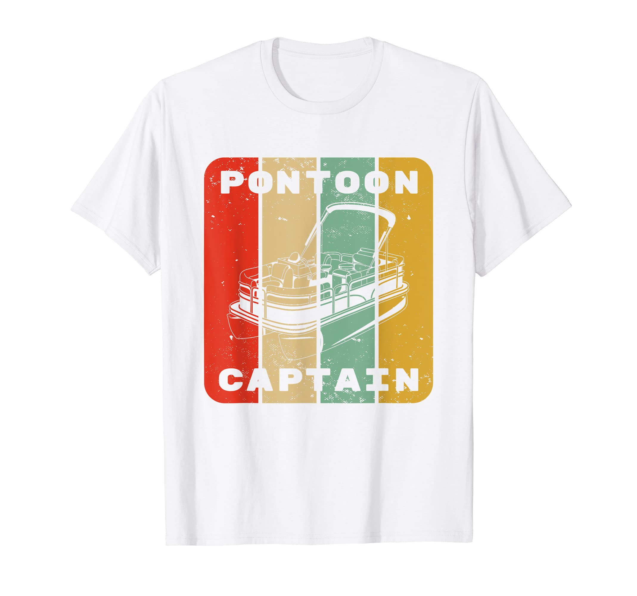Pontoon Boat Captain Vintage Lake or River Boating T-Shirt