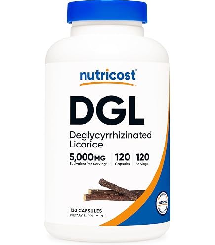 Amazon.com: NOW Foods Supplements, DGL with Aloe Vera (Deglycyrrhizinated  Licorice) Dietary Supplement, 100 Veg Capsules : Health & Household