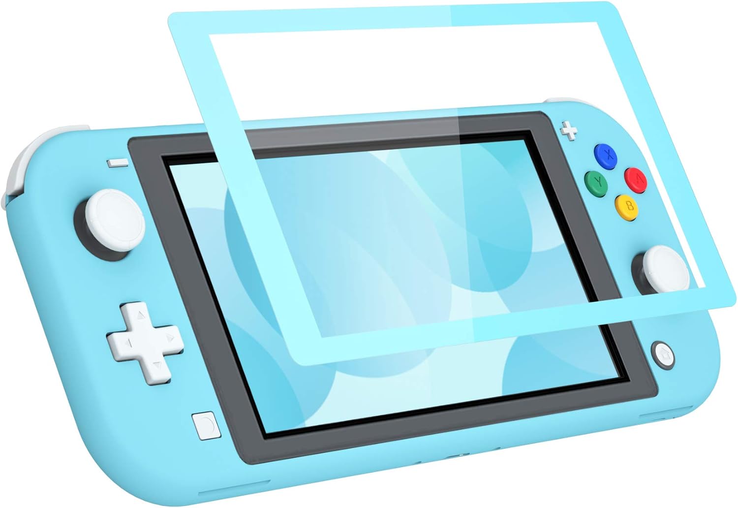 eXtremeRate Soft Touch Heaven Blue DIY Replacement Shell for Nintendo Switch Lite, NSL Handheld Controller Housing w/Screen Protector, Custom Case Cover for Nintendo Switch Lite: Computers & Accessories