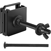 E Track Spare Tire Holder Mount E-Track Double Fittings Spare Wheel Carrier | Patented Design, Heavy Duty Steel, Upgraded Etrack Rail Accessories, for Enclosed Trailer Truck Garage Warehouse Semi, Black