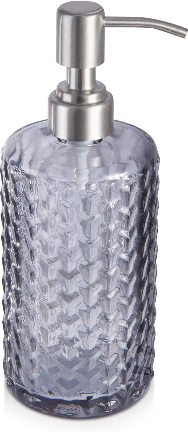 nobrand Glass Soap Dispenser with Rust Proof Stainless