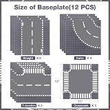 Lekebaby 12 Pack 10x10 Road Base Plates City Street Compatible with Major Brands view 4