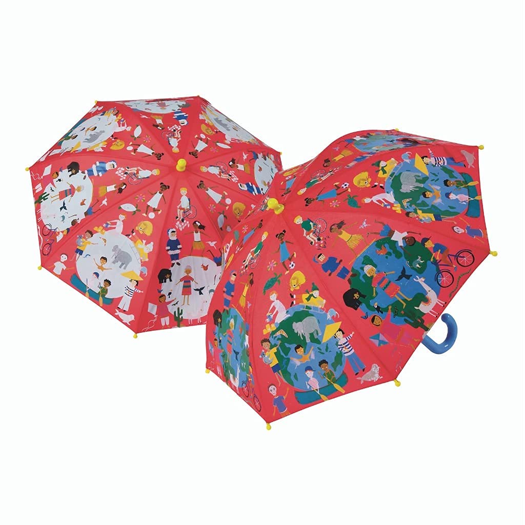 Floss & Rock Colour Changing Umbrella - One World