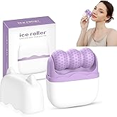 KERYALELA Ice Roller for Face Women - 2 in 1 Facial Ice Roller for Face & Eye Puffiness Relief, Gua Sha Facial Tools for Massage, Body Minor Cold Compress