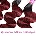 Ulove Hair Brazilian Hair Body Wave Bundles 3Bundles,Ombre Brazilian Virgin Hair Human Hair Weave Two Tone Black (T1B/99J,16