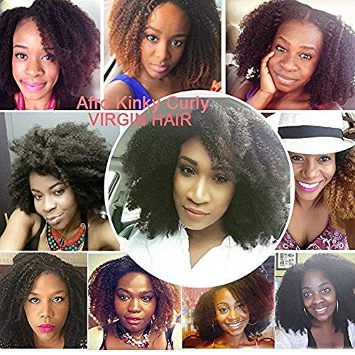 7pcs Set 18inch Kinky Curly Hair Clip In Human Hair Extensions