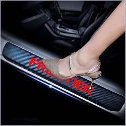kaiweiqin 4Pcs Car Door Sill Scuff Plate Cover for