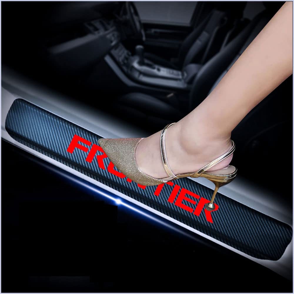 kaiweiqin 4Pcs Car Door Sill Scuff Plate Cover for