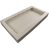 Stone Master Molds Rubber Molds for Concrete, Slate Wall Cap Mold, 24.5" L x 12" W x 2.5" D