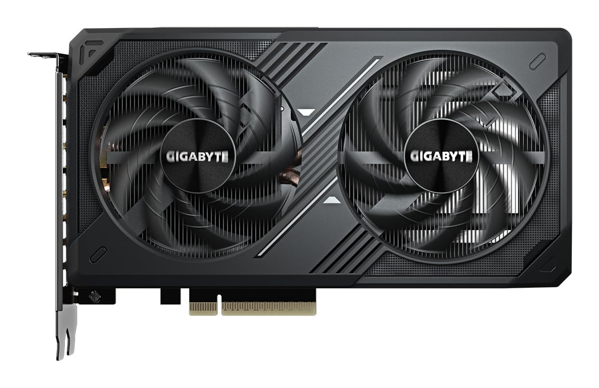 Gigabyte Rtx 5060 Graphics Card Showing Windforce Cooling Shroud And Dual-Fan Design