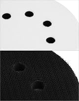 QWORK 2Pcs Soft Sponge Interface Pad 125mm 8 Holes for Eccentric Sanders view 4