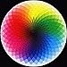D-FantiX 1000 Pieces Puzzles for Adults Teen, Large Round Jigsaw Puzzle Gradient Color Rainbow Puzzles Difficult Challenge Palette Games Toy for Adults and Teens