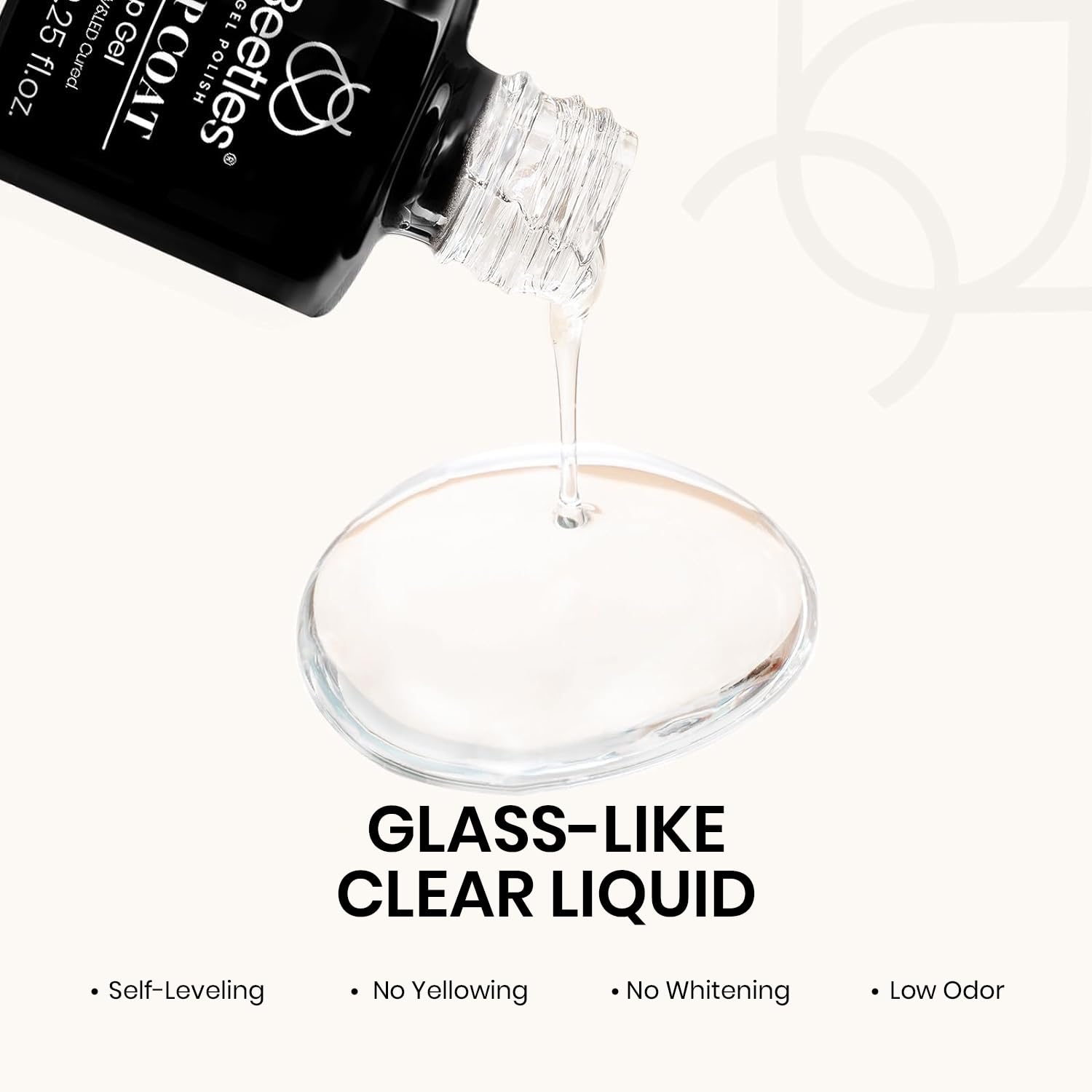 Beetles 3 Pcs Gel No Wipe Base Top Coat & Builder Set, Shine Finish and Long Lasting, Soak Off LED Transparent Building Strengthener Hard Gel for Nail Art - Image 6