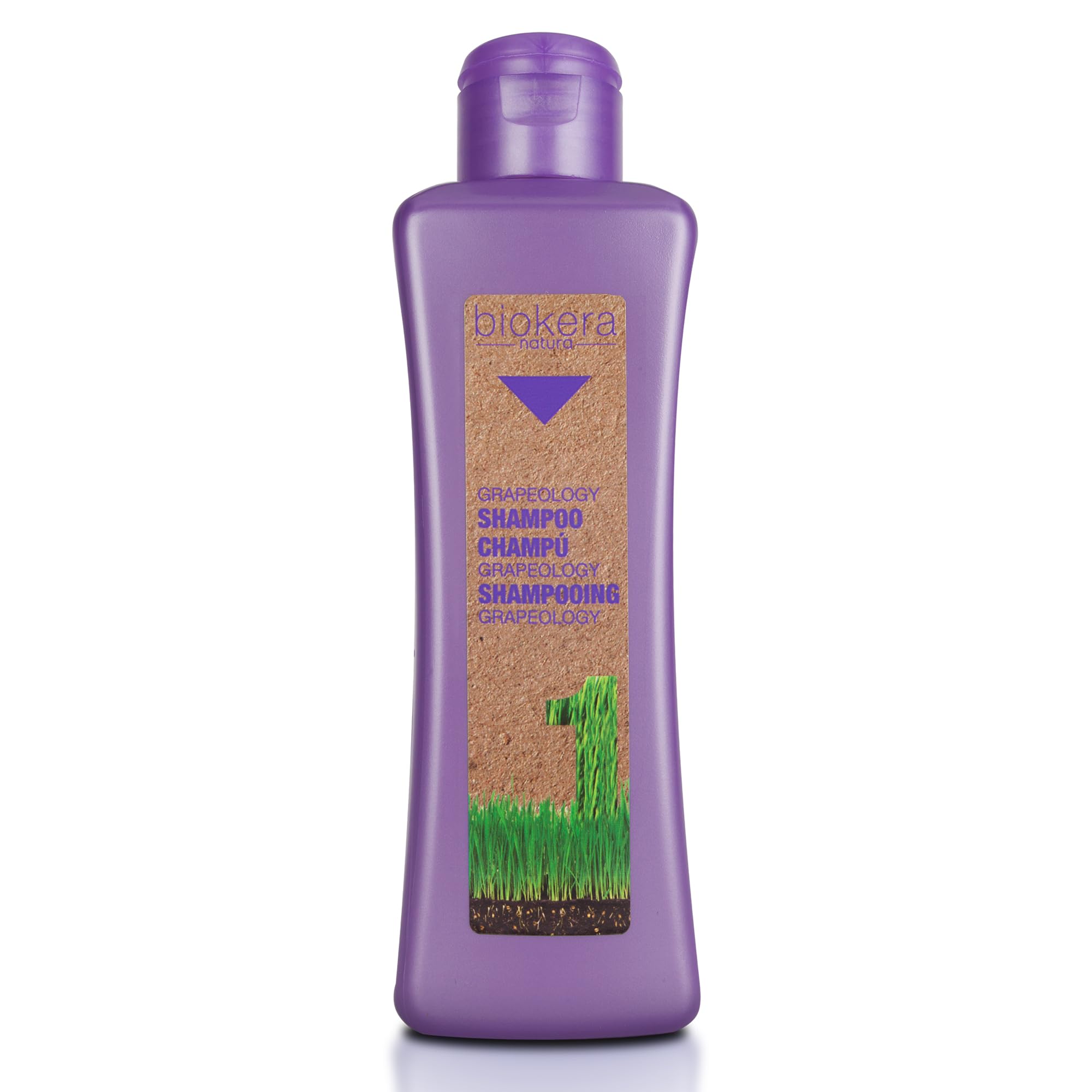 SALERM - Shampoo White or Bleached Hair - Grapeology Biokera Natura Shampoo - 300ml - with Grape Seed Oil - Nourishes and Moisturizes Hair - Gentle Cleansing - Prevents Color Oxidation