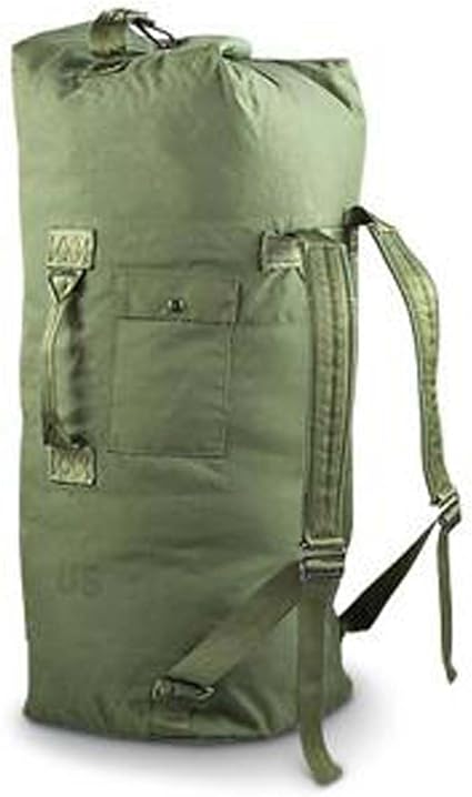 green military duffle bag