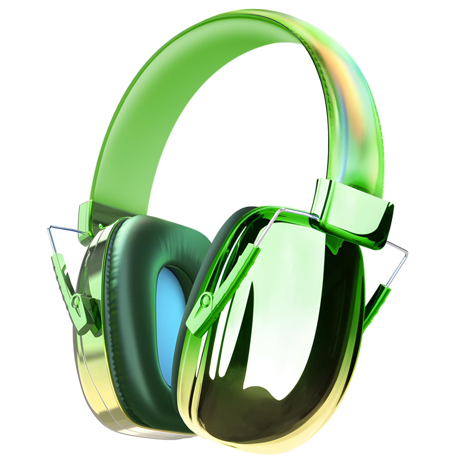 JYPS Kids Ear Defenders Children,Noise Cancelling Headphones Autism, 25dB SNR Ear Defenders Adults,Ear Protector Hearing Protection Earmuffs for Boys, Girls,Toddler Age 3-16,Concerts,Fireworks (green)