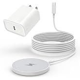 [Apple MFi Certified]Magnetic Wireless iPhone Charger Magsafe Charger,6FT 15W Fast Phone Charging Pad Wireless Magnetic Charge for iPhone 17/17Air/16 Pro Max/16 Plus/15 Pro Max/14/13/12/AirPods3/2/Pro