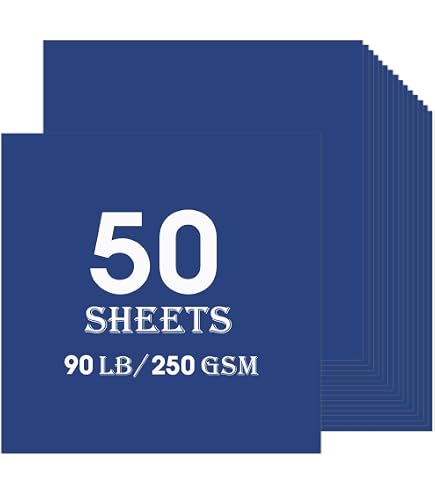 Strong Craft Paper Heavyweight Craft Paper 50 Sheets Paper Pack - 110 Lb / 300 GSM ...