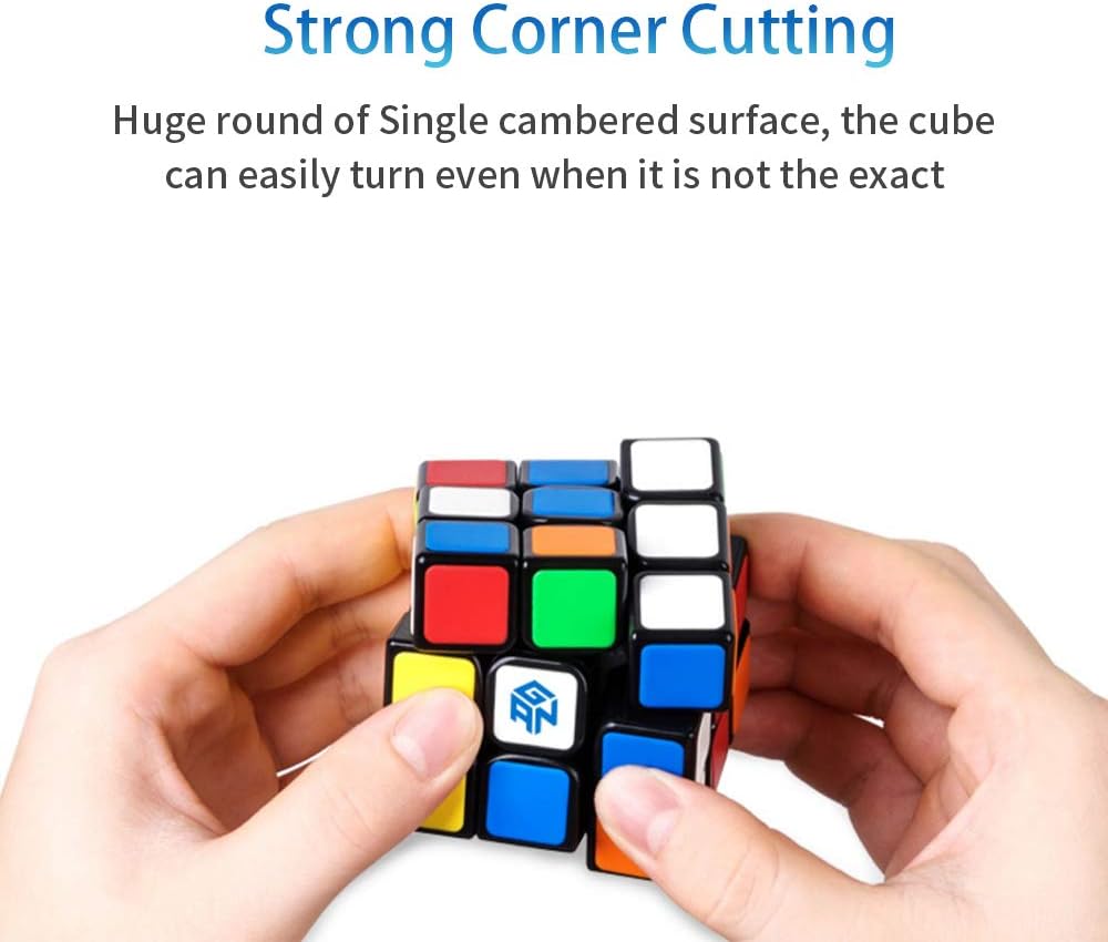 Amazon Gan スピードキューブ 3x3 タイル仕様 傷つきにくい 3x3x3 立体パズル ブラック Ganスピードキューブ Gsc 立体パズル おもちゃ