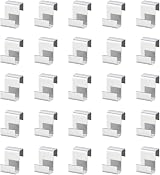 KINGLAKE 100 Pcs Greenhouse Z Clips Stainless Steel 13mm Overlap Glazing view 1