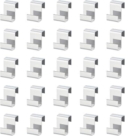 KINGLAKE 100 Pcs Greenhouse Z Clips Stainless Steel 13mm Overlap Glazing