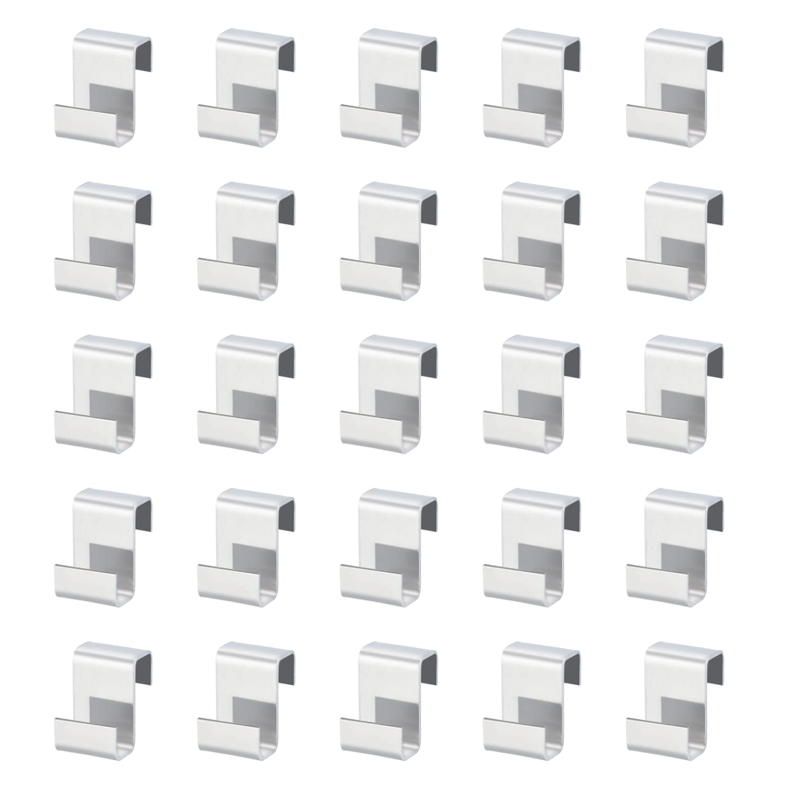 KINGLAKE 100 Pcs Greenhouse Glass Z Clips - Stainless Steel - Glazing Overlap Z Clips for Fixing Aluminium Greenhouses Panels, Polycarbonate Glass Panes