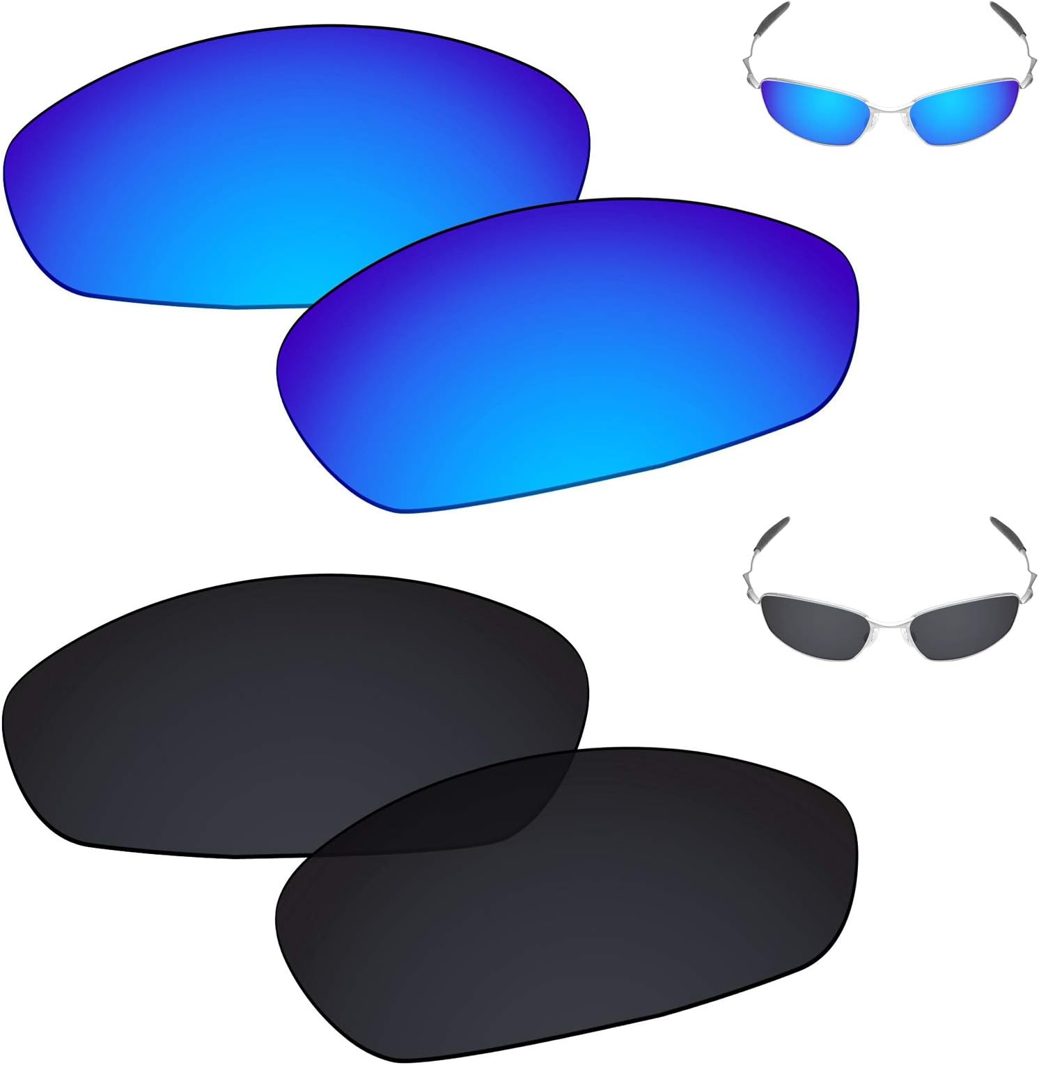 GalvanicReplacement Lenses for Oakley Whisker Sunglasses - Multiple Choices