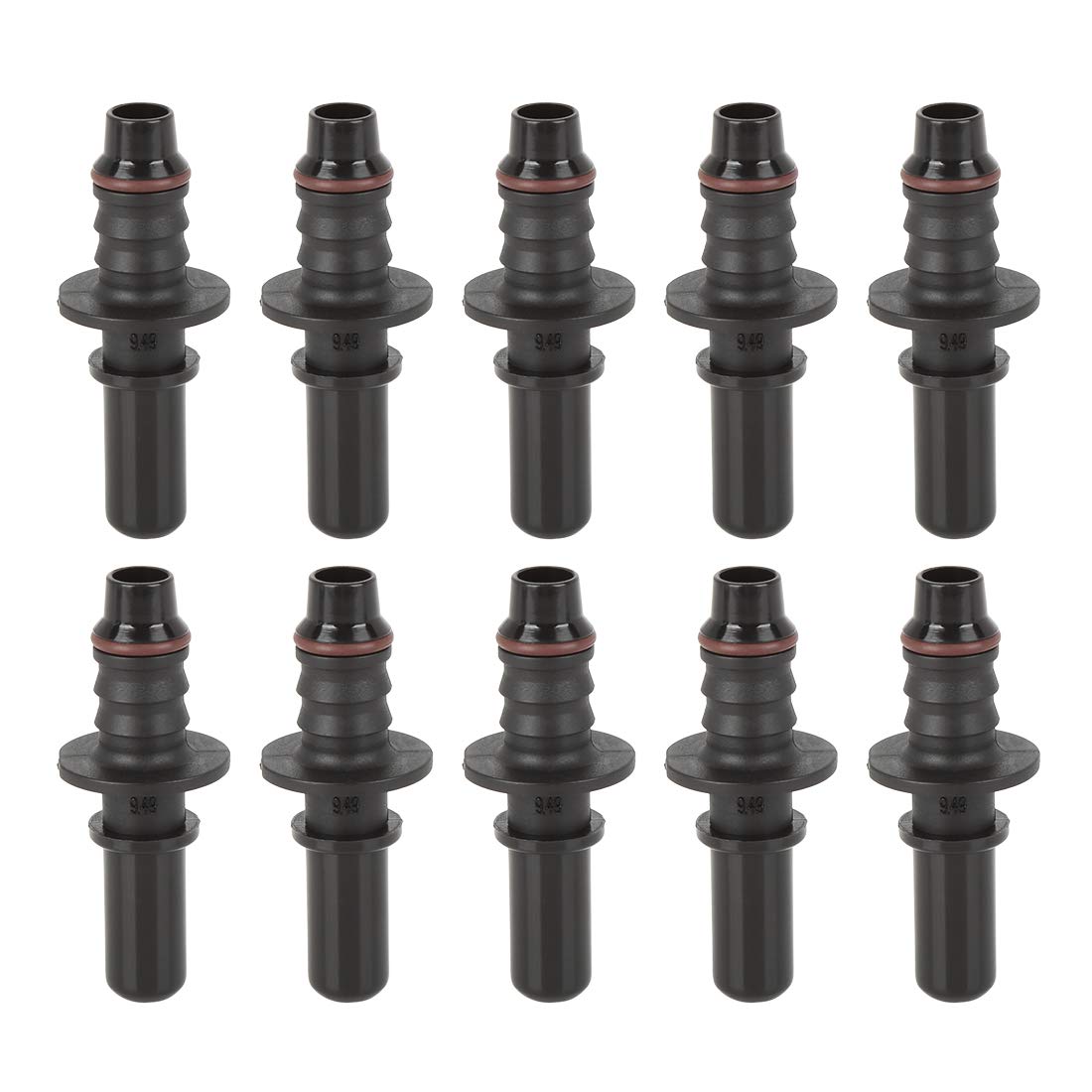 X AUTOHAUX 10pcs 9.49mm ID8 Car Fuel Line Hose Quick Release Male Connector