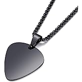 MOO&LEE Guitar Pick Necklace for Men Women Guitar Pendant Music Jewelry