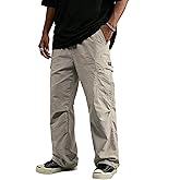 favmartha Baggy Cargo Pants for Men Casual for Daily Wear Loose Fit Lightweight Waterproof Relaxed