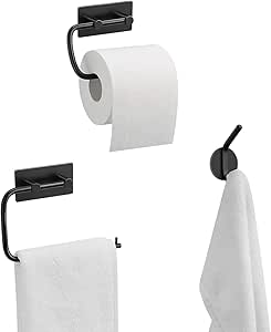 MaidMAX Juego de Portarrollos para Papel Higiénico, Toallero ...