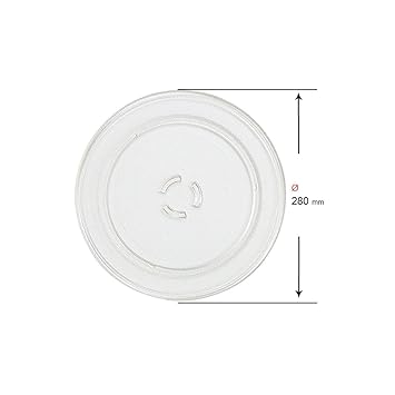 Recamania Plato microondas Whirlpool LG 28 cm VT255WH 481246678407 ...