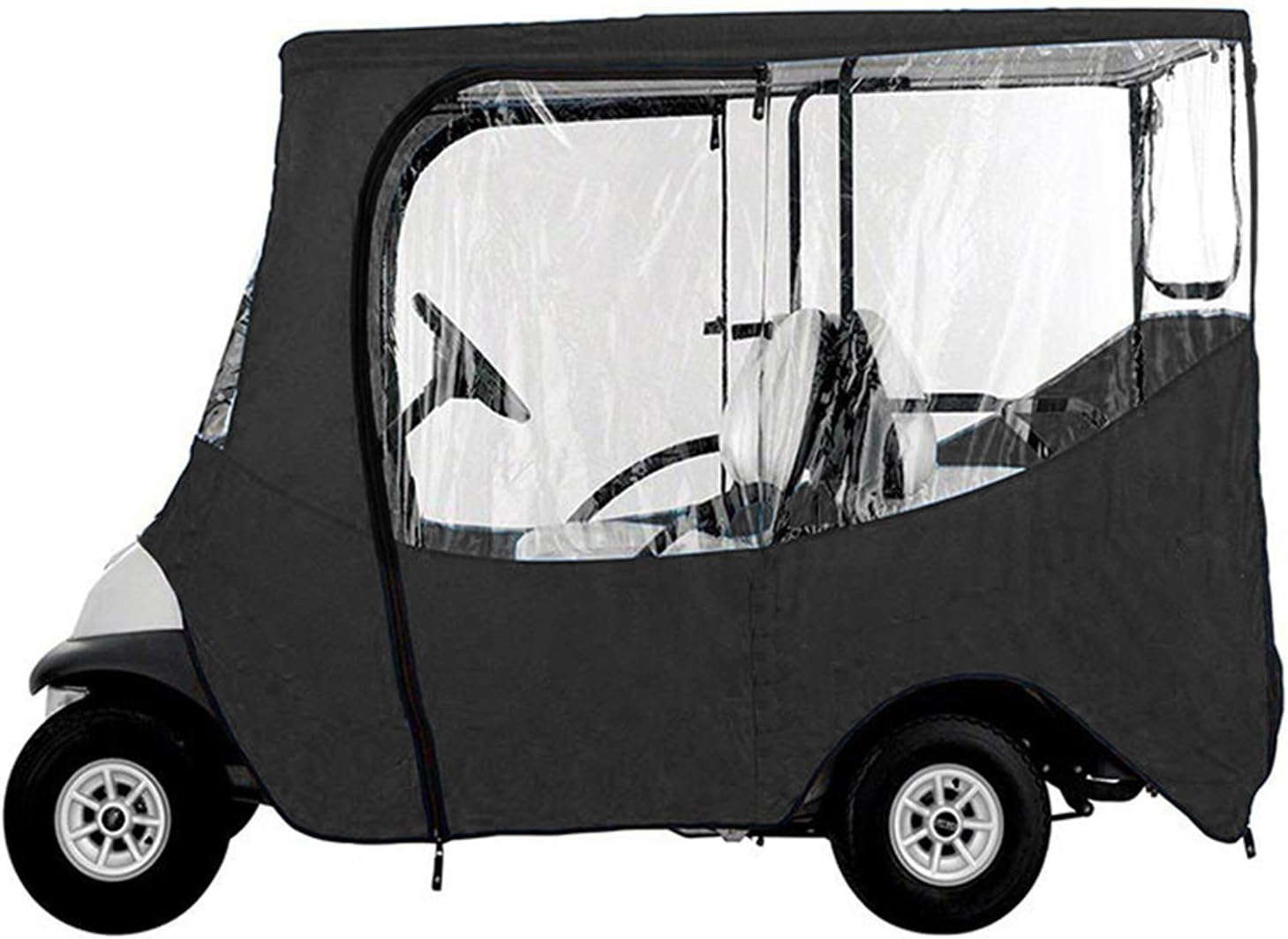 Golf Cart Rain Cover Enclosure Clear Vision Water Repellant Fits 2+2 Passengers model and 2 +2 Golf Cart Rain Cover Enclosure Clear Vision Water Repellant Fits 2+2 Passengers model and 2 +2