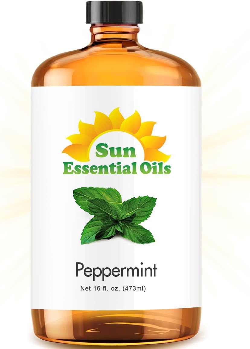 Best Peppermint Oil (Large 4 Oz) Aromatherapy Essential Oil for Diffuser, Burner, Topical, Useful for Hair Growth, Headaches, Skin, Home Office, Indoor, Mentha Piperita, Mint Scent: Beauty