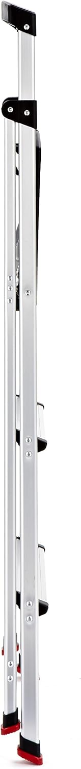 Rubbermaid RMA-3 3 Light Weight Aluminum Step Stool with Project Top, Silver - - 