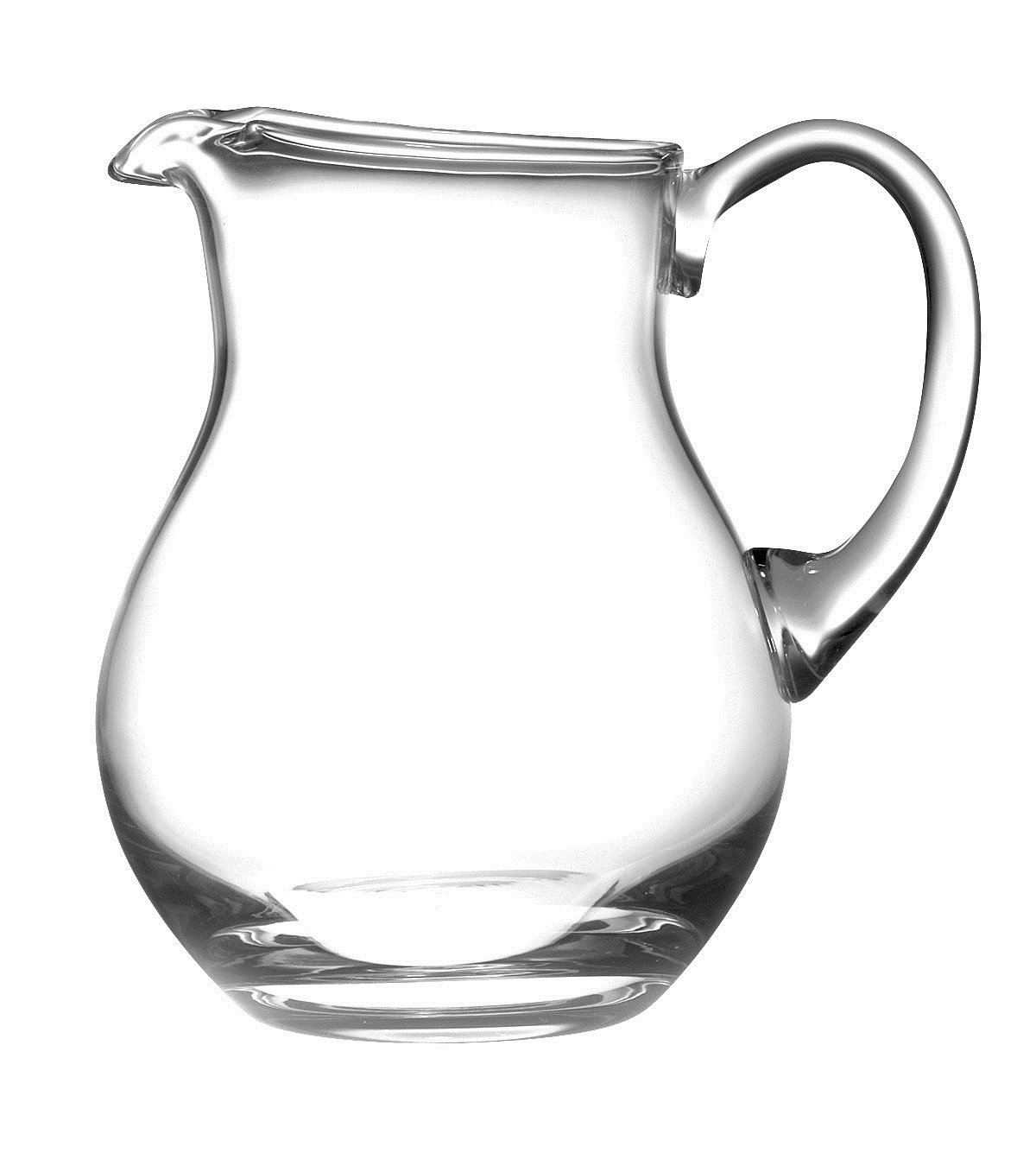 Buy Barski Handmade Round Glass Pitcher with handle, With Spout, Ice