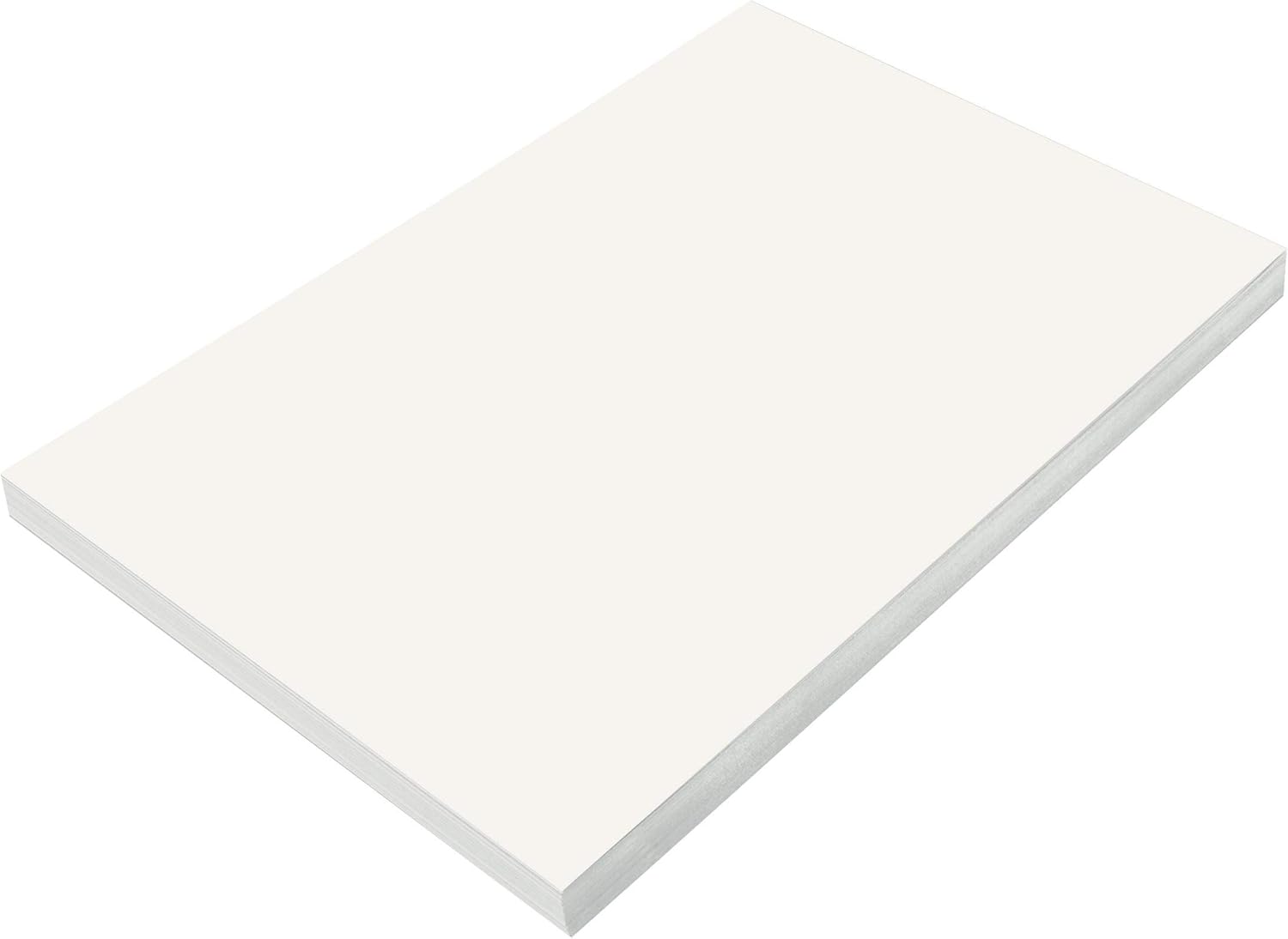 SunWorks Construction Paper, White, 12" x 18", 100 Sheets : Office Products