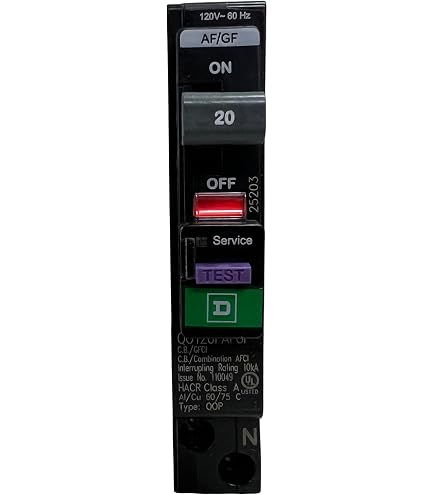 Square D QO 20-amp 1-Pole Dual Function AFCI/GFCI Circuit Breaker