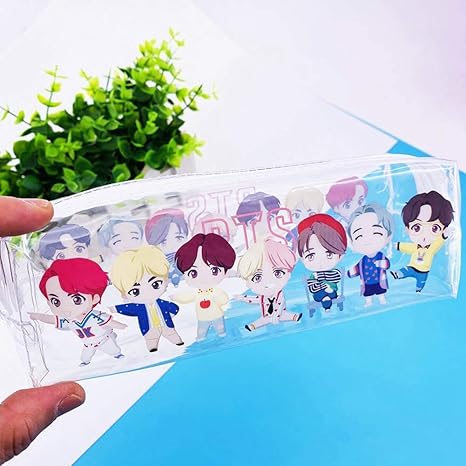 Amazon Co Jp Glorwefy Kpop 人気韓流グッズ Exo 防弾少年団 エクソ 鉛筆ケース 筆箱 ペンケース 収納ケース 大容量 透明 化粧ポーチ ファーボール 多機能ケース 携帯 オシャレ 可愛い 高校生 中学生 学生文房具 応援グッズ 2 ホーム キッチン