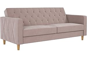 CosmoLiving by Cosmopolitan Liberty Futon with Storage, Blush
