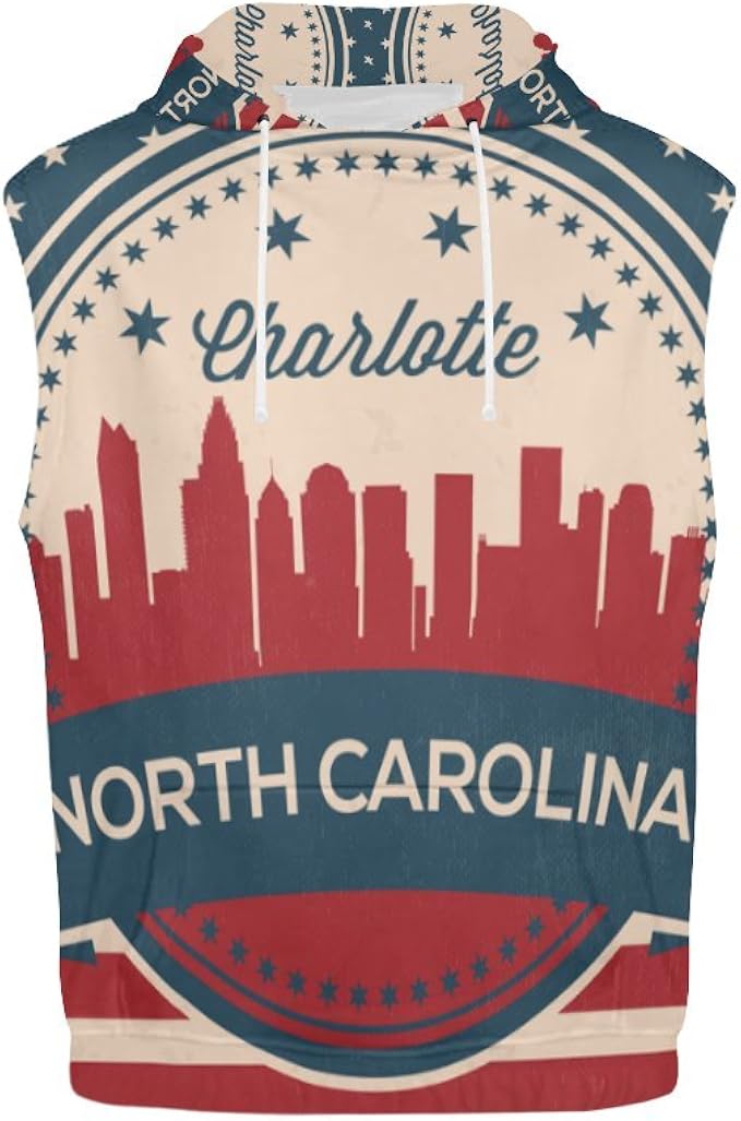 unc sleeveless hoodie