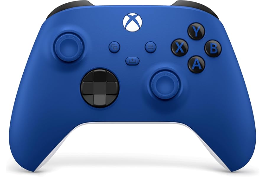 XBOX Wireless Gaming Controller | Shock Blue | Console, PC, & Android | Textured Grip | Wireless, Bluetooth, USB-C Connectivity