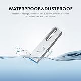 KOOTION 64GB USB 3.0 Flash Drive Waterproof Metal Thumb Drive Silver view 7