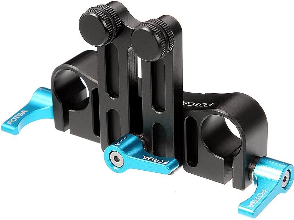 FOTGA DP500 Schiene III Universal Lens Support mit 15 mm Schiene Rod Clamp Halterung für Follow Focus DSLR-Kameras Camcorder