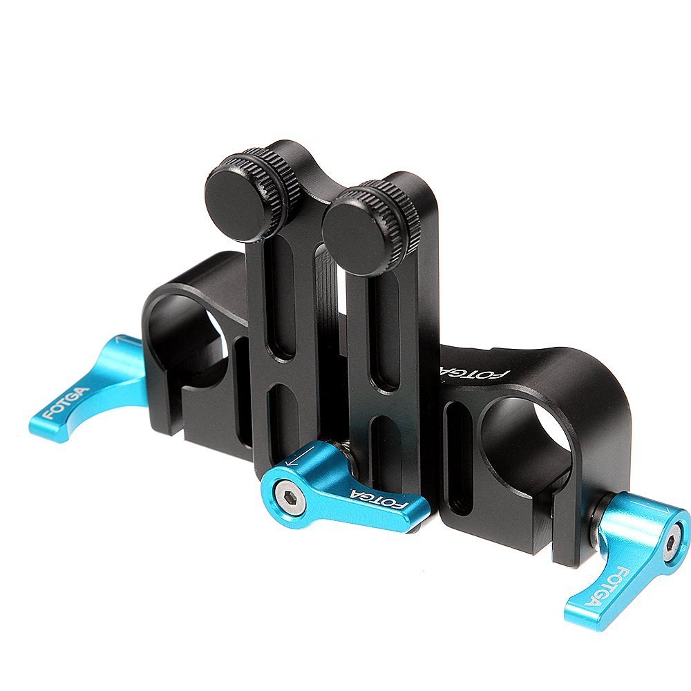FOTGA DP500 Schiene III Universal Lens Support mit 15 mm Schiene Rod Clamp Halterung für Follow Focus DSLR-Kameras Camcorder